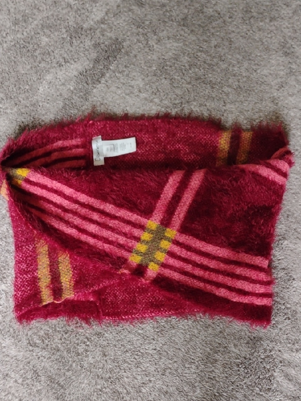 Olsenboye Fuzzy Twist Cowl Scarf